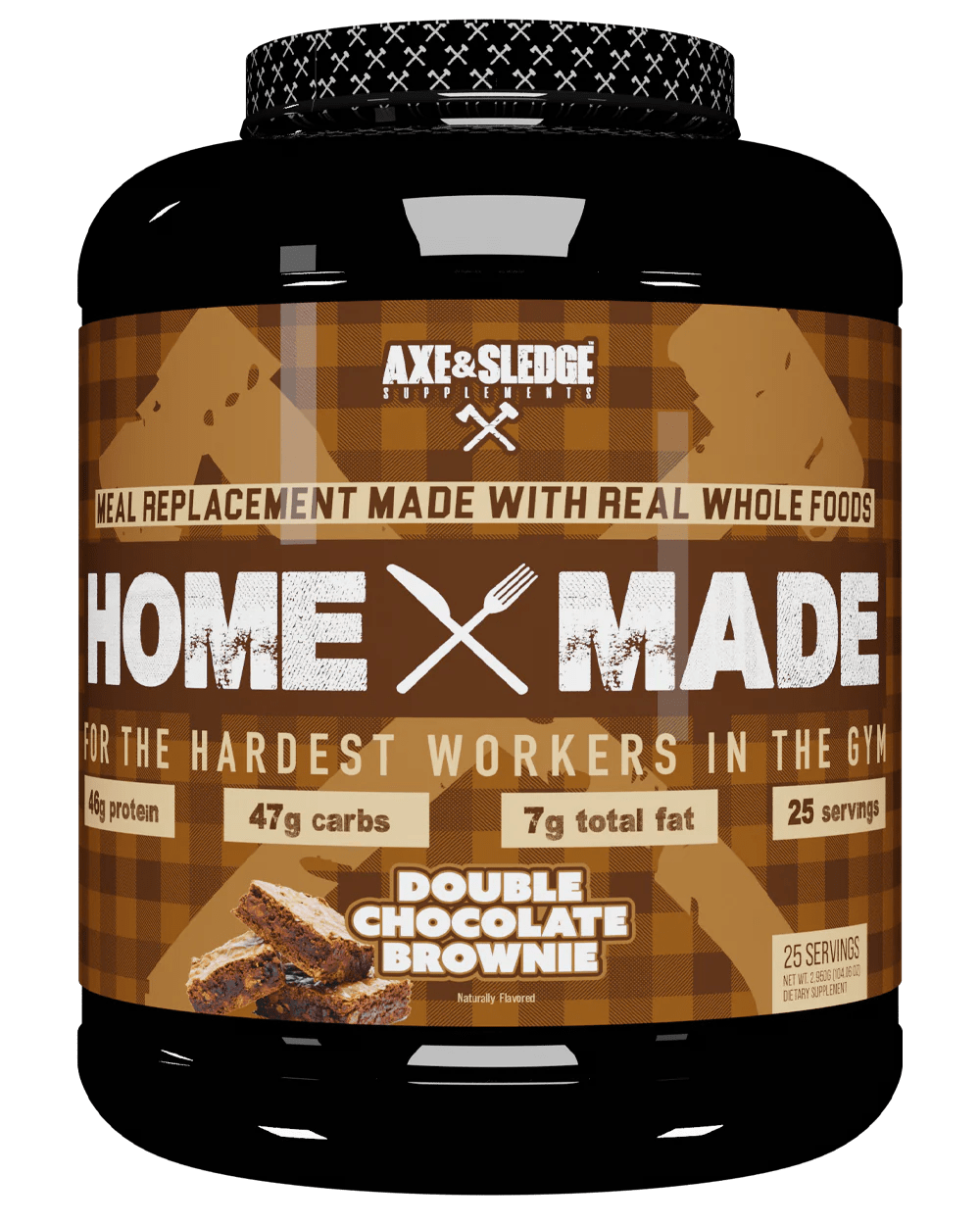 AXE & SLEDGE Home Made - Whole Foods Meal Replacement 25 servings / Double Chocolate Brownie Whole Foods Meal Replacement