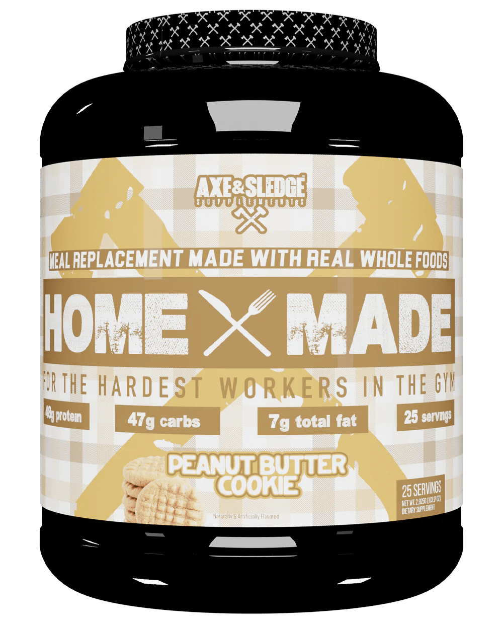 AXE & SLEDGE Home Made - Whole Foods Meal Replacement 25 servings / Peanut Butter Cookie Whole Foods Meal Replacement