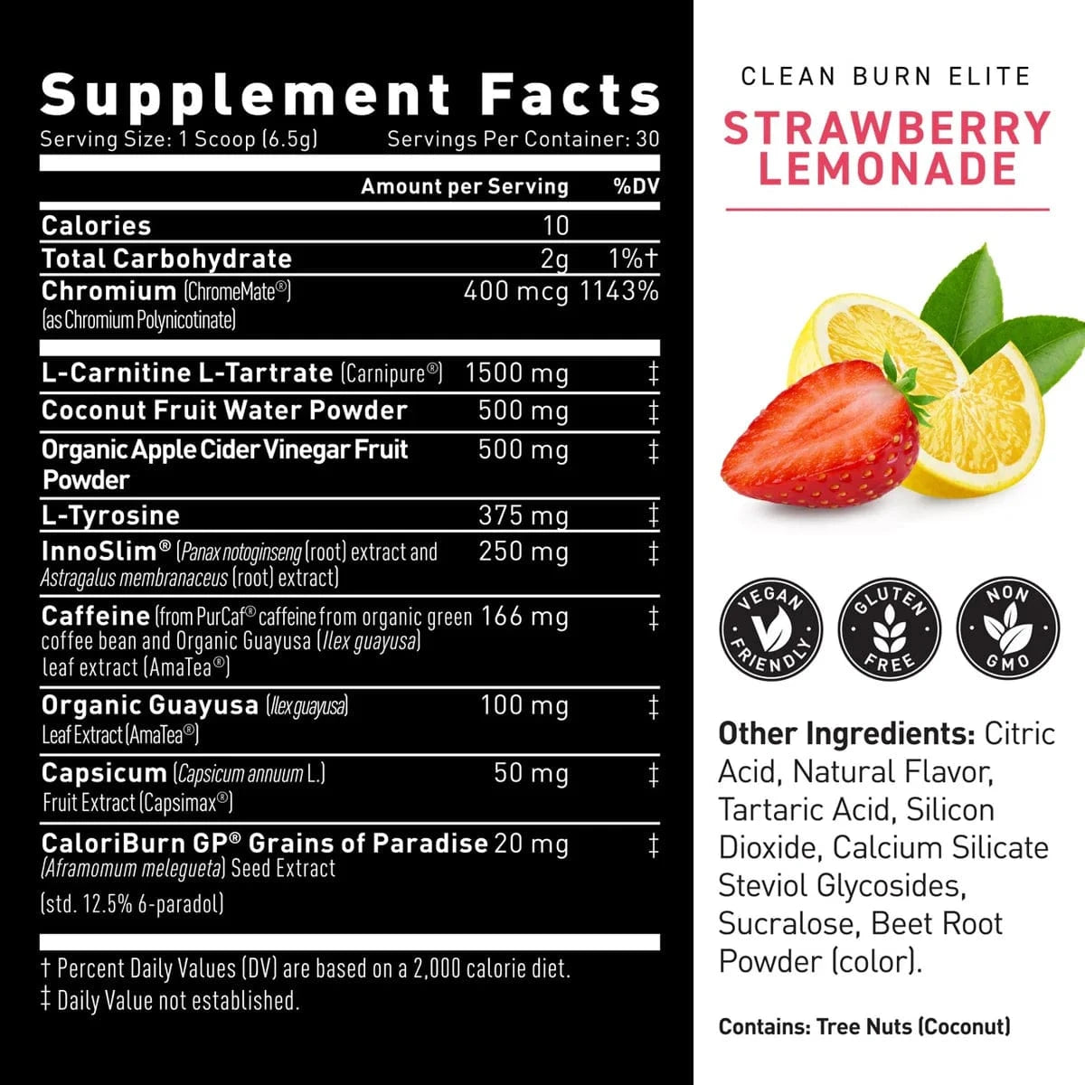 Kaged Muscle Clean Burn Powder - Elite Series 30 Servings (195g) Weight Loss Support