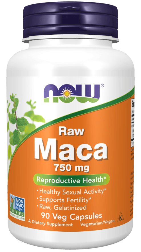 NOW Foods NOW Foods Maca 6:1 Concentrate 750mg RAW - 90 Veg Capsules 90 Veg Capsules Maca Concentrate Capules