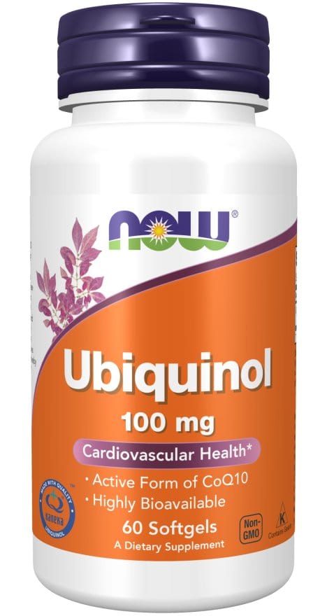 Now Foods Ubiquinol 100mg 60 Softgels Active Form of CoQ10