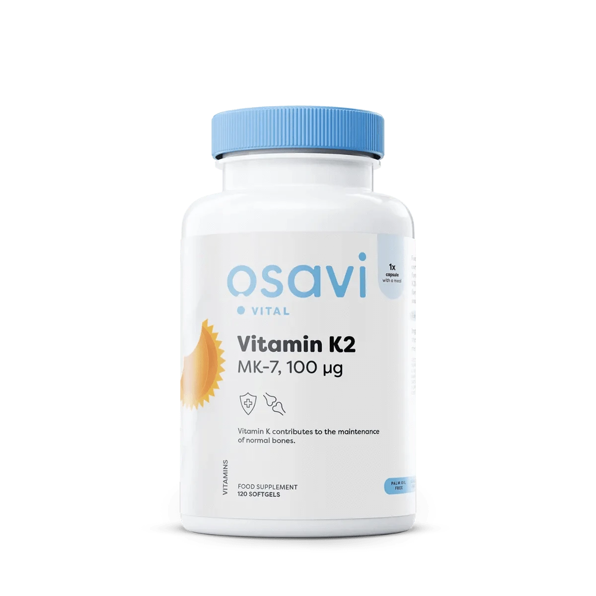 Osavi Osavi Vitamin K2 MK-7 100mcg - 60 & 120 softgels 120 Softgels Essential Vitamin