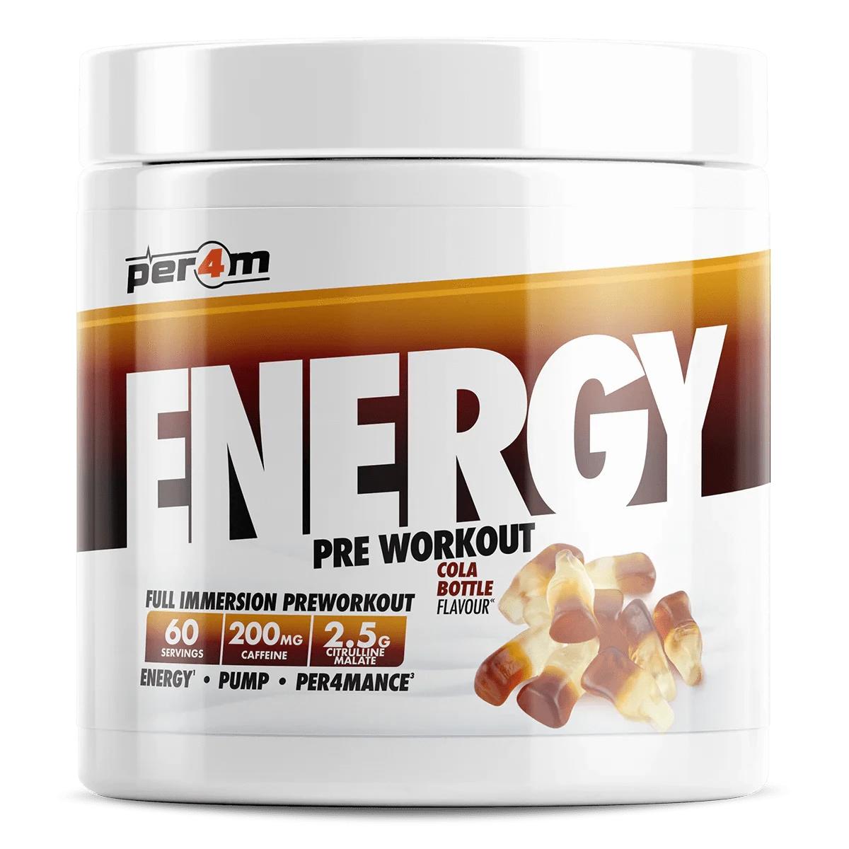 Per4m Per4m Energy Pre Workout 60 Servings / Cola Bottle Energy Pre Workout
