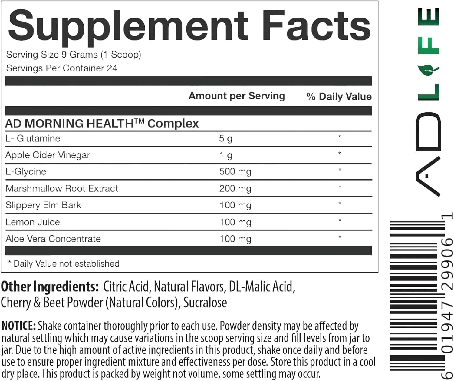 Project AD AD Life Good Mornin Gut & Digestive Support Drink