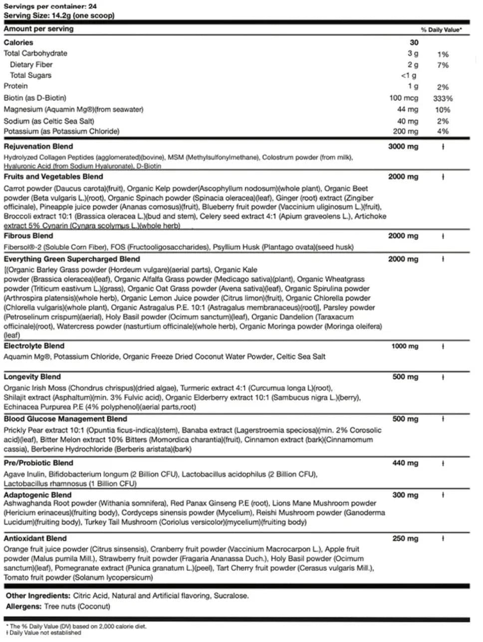 Project AD AD1 Greens Superfood Formula