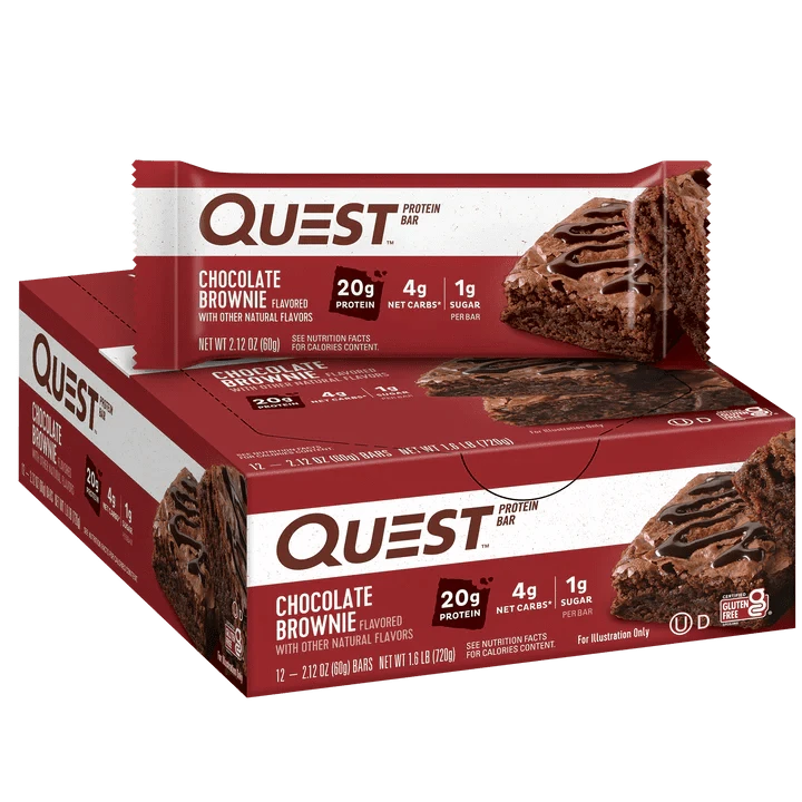 Quest Nutrition Quest Nutrition Protein Bar 12x60g 12 x 60g / Chocolate Brownie Protein Bars