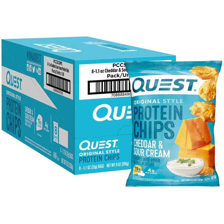 Quest Nutrition Quest Nutrition Protein Chips 8x32g / Cheddar & Sour Cream Protein Chips