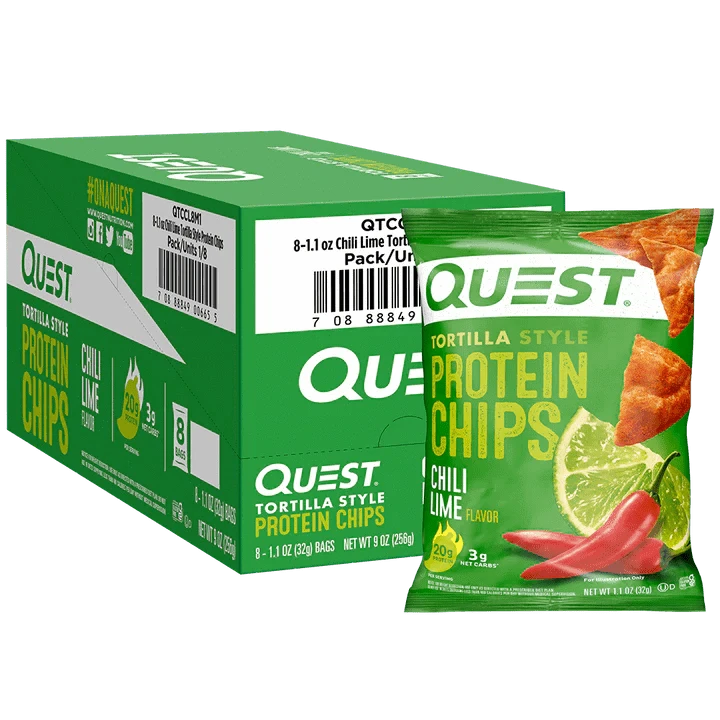 Quest Nutrition Quest Nutrition Protein Chips 8x32g / Chilli Lime Protein Chips