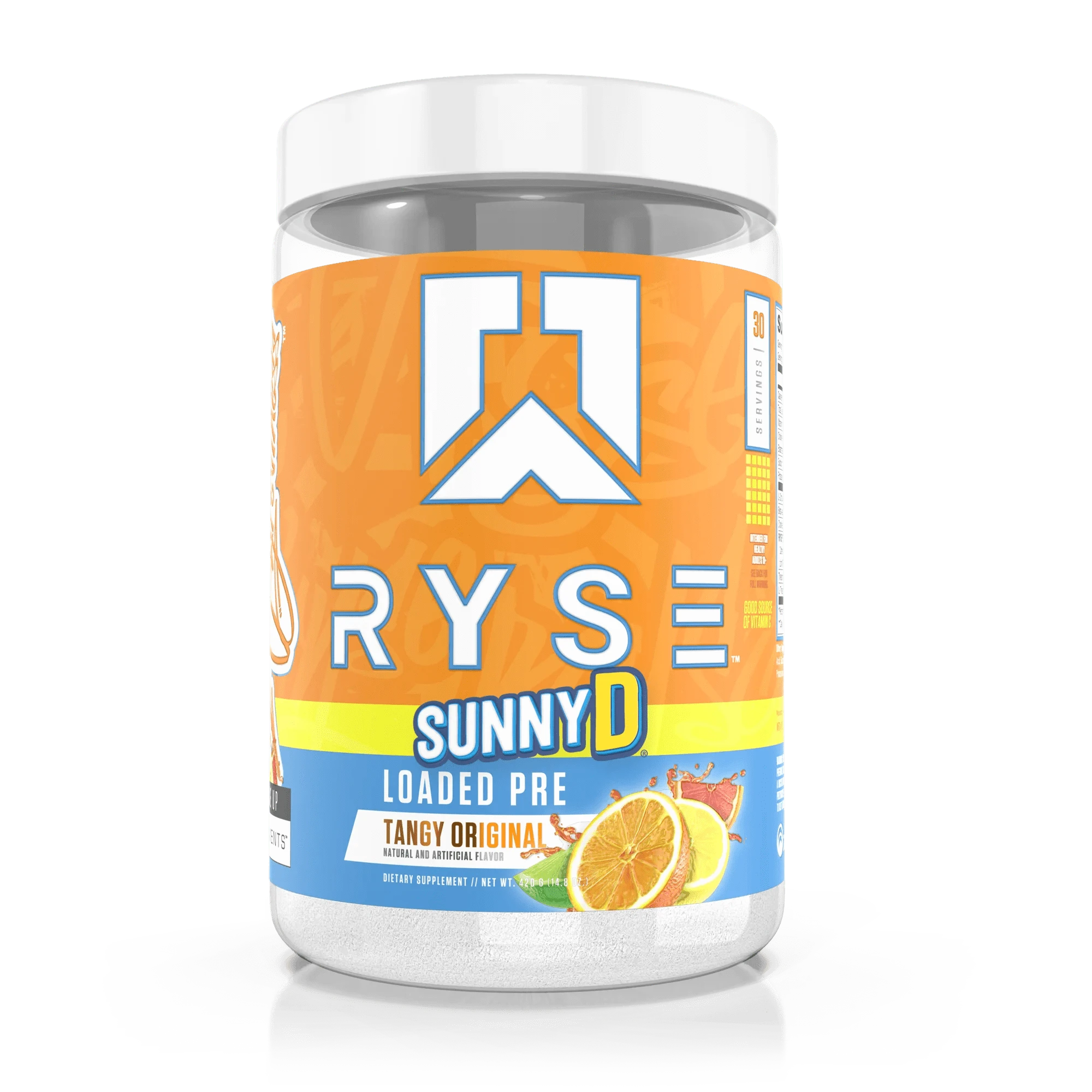 RYSE Loaded Pre 30 servings / Sunny D Tangy Original Pre-Workout