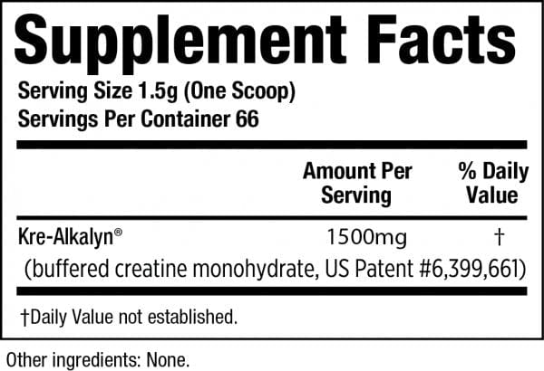 EFX Sports Kre Alkalyn Powder - PH-Correct Creatine Monohydrate CREATINE