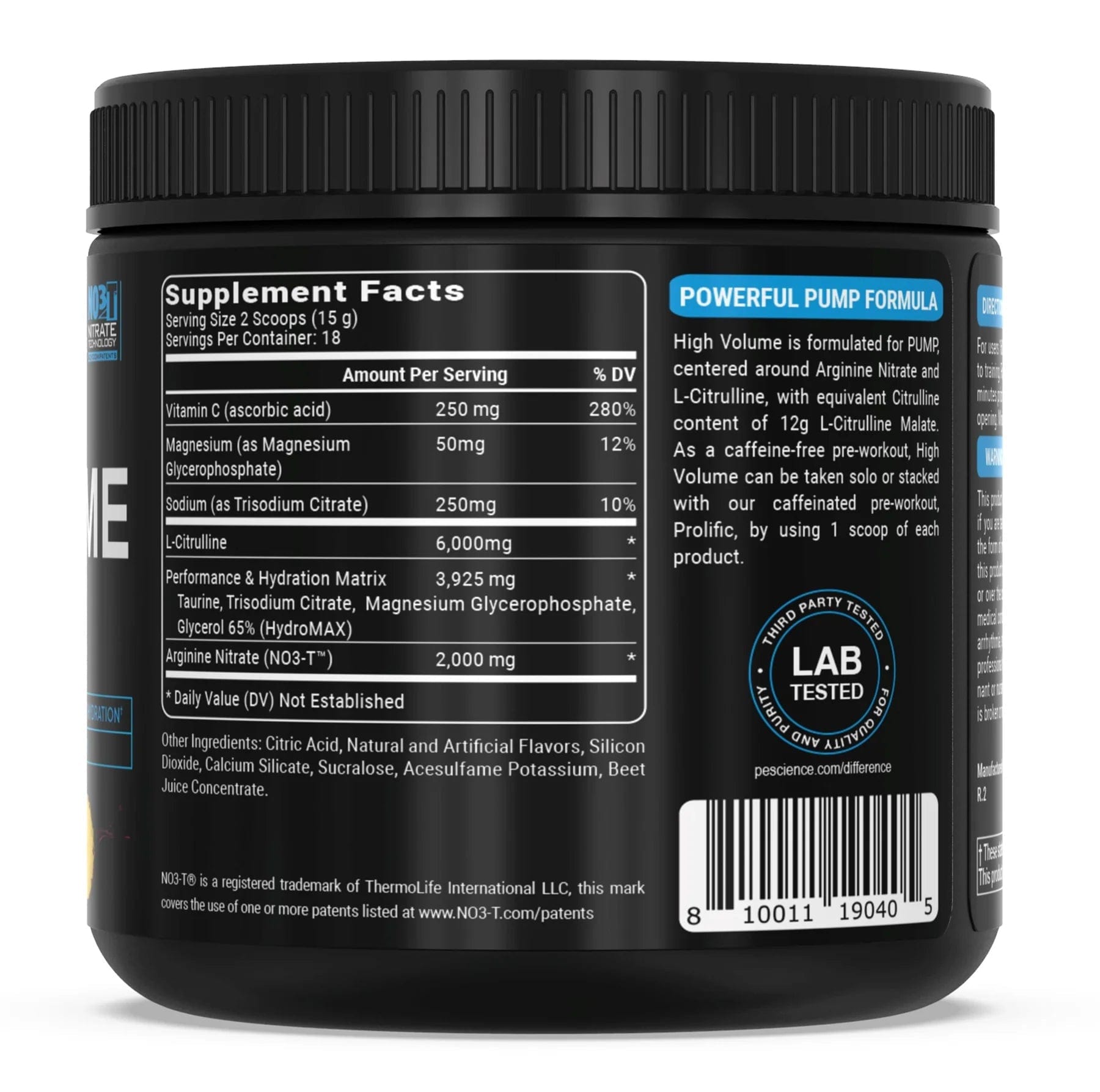 PEScience High Volume - Pre-Workout Pump Powder Pre-Workout Pump Powder