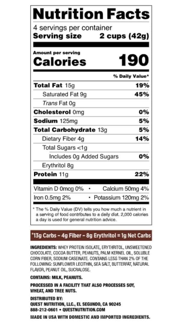 QUEST Peanut Butter Cups Peanut Butter Cups