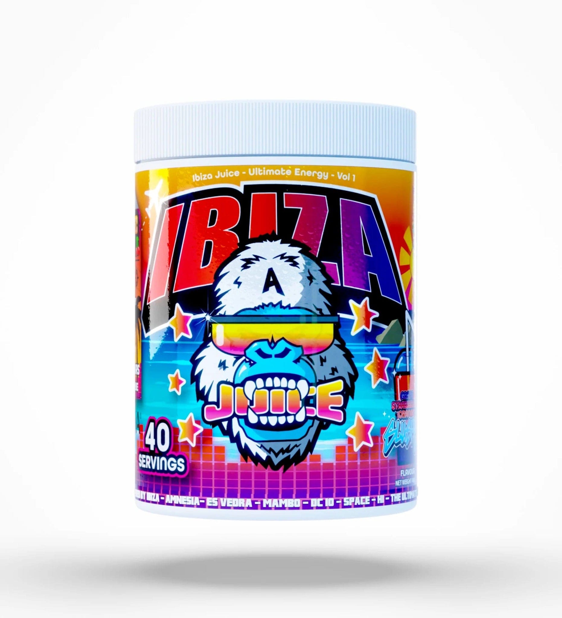 Gorillalpha Ibiza Juice Ultimate Energy Vol.1 40 servings / Ultimate Grape Strawberry Orange Lime Slushy Pre-Workout